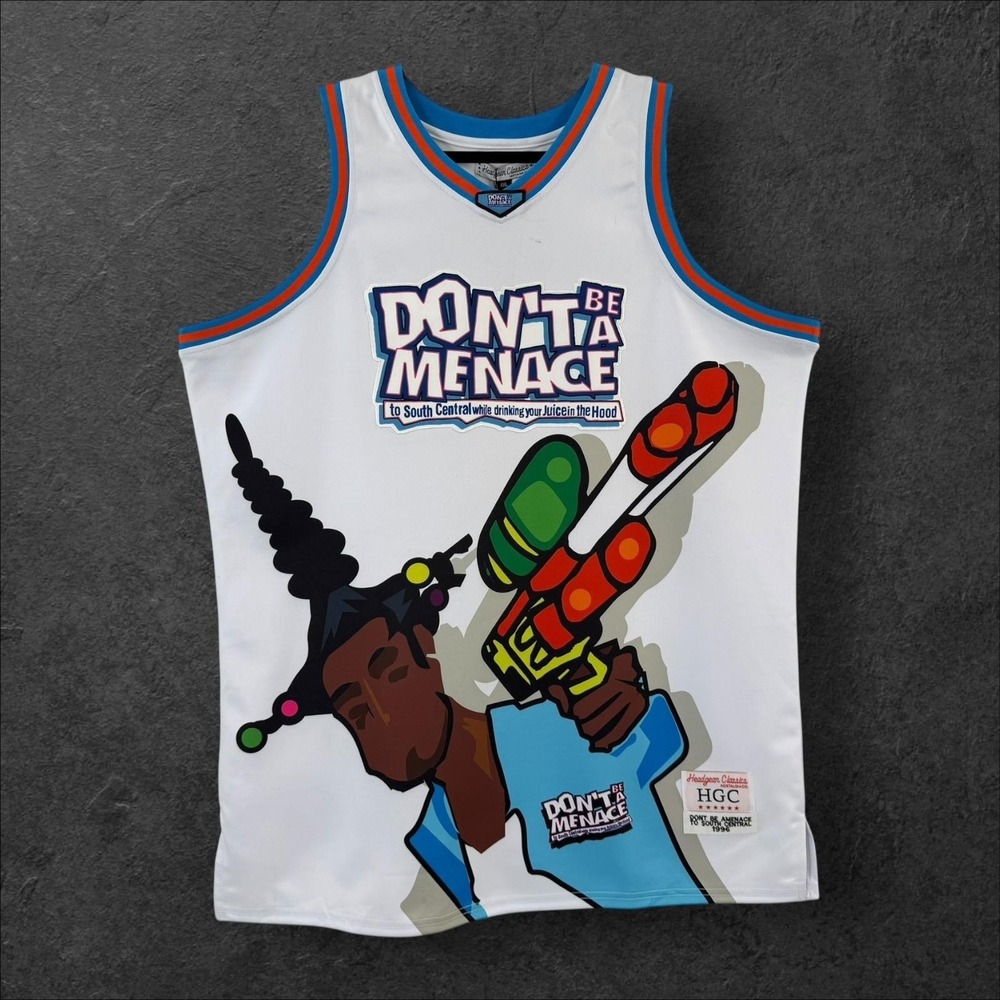 NEW Headgear Classics Jersey Loc Dog‎ Mens 4XL White Dont Be A Menace